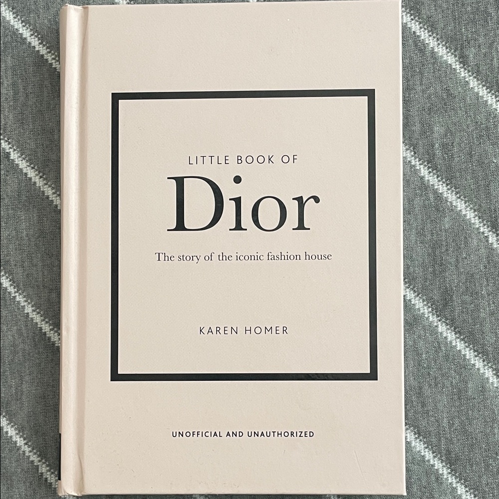 Dior Fashion Insight Book with Gray and White Cover